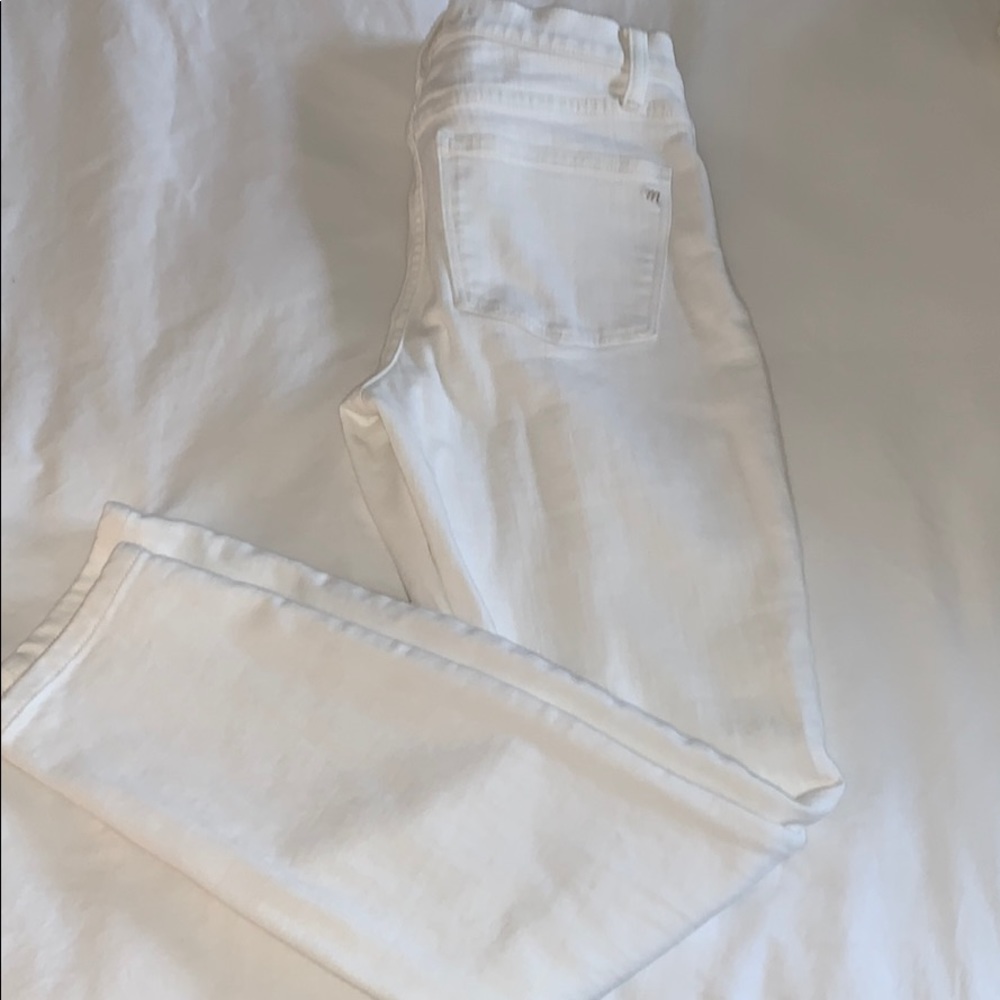 White High Rise Skinny Madewell Jeans - Picture 3 of 3